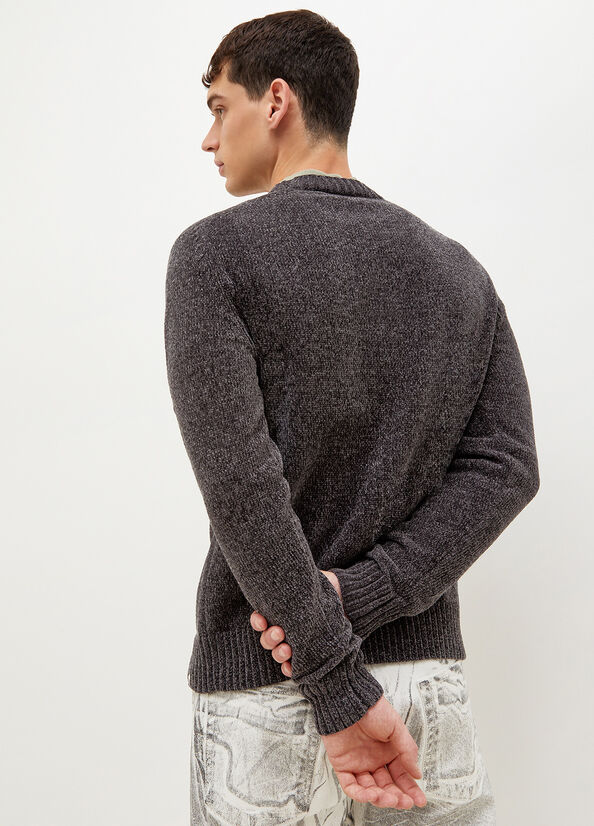 Men's Liu Jo Chenille Sweaters Dark Grey | ZHC-812640