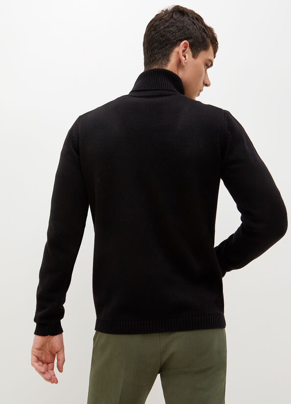 Men's Liu Jo Cotton And Sweaters Black | NMA-435760