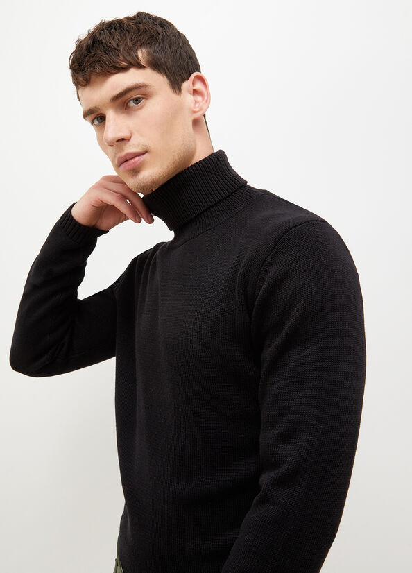 Men's Liu Jo Cotton And Sweaters Black | NMA-435760