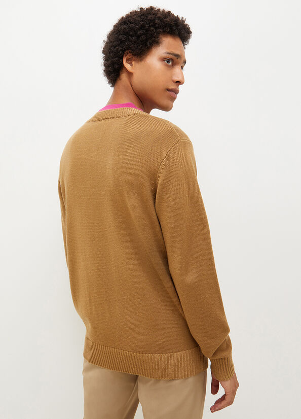 Men's Liu Jo Cotton And Sweaters Brown | EOW-736150