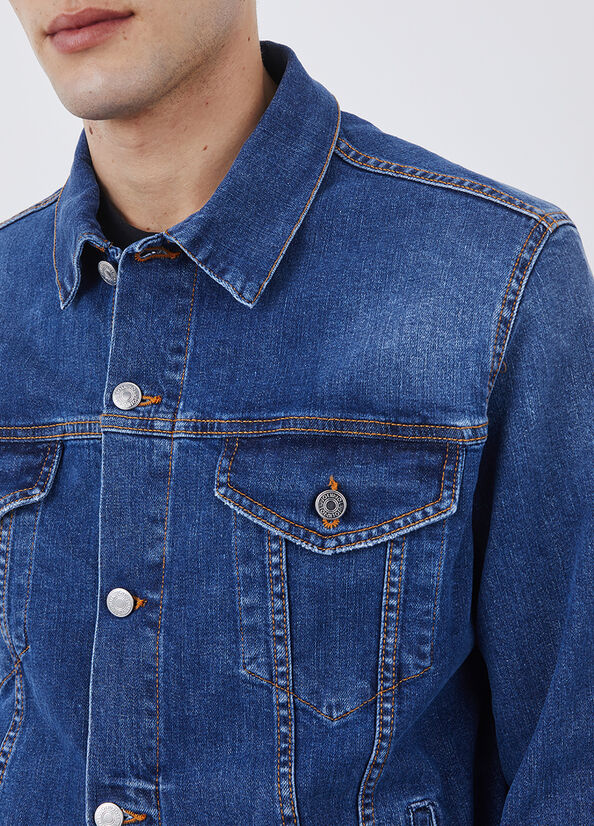 Men's Liu Jo Denim Jackets Blue | DNE-731685