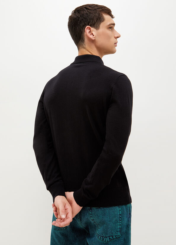 Men's Liu Jo Knit Sweaters Black | UWE-614095