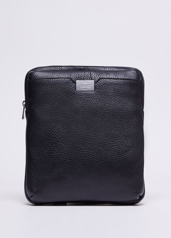 Men's Liu Jo Leather Bags Black | IWU-531769