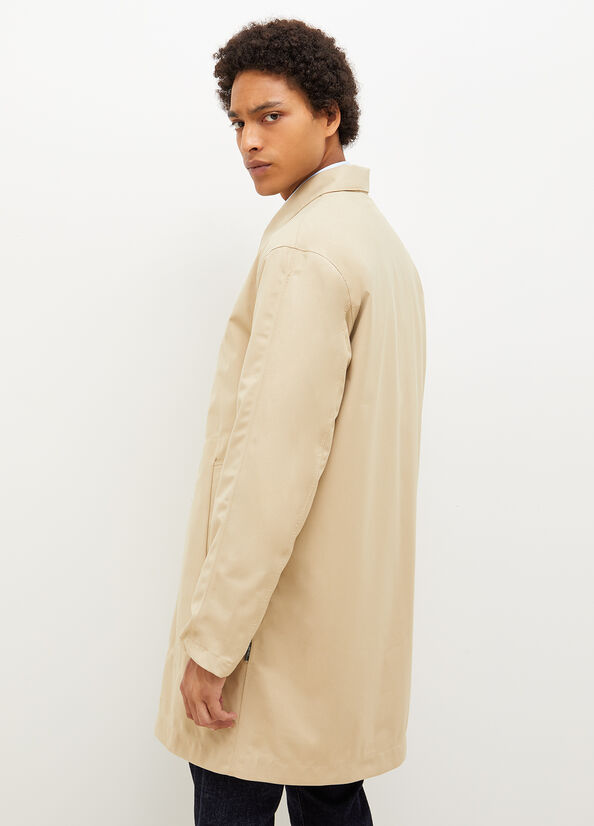 Men's Liu Jo Padded Trench Jackets Beige | UHQ-834569