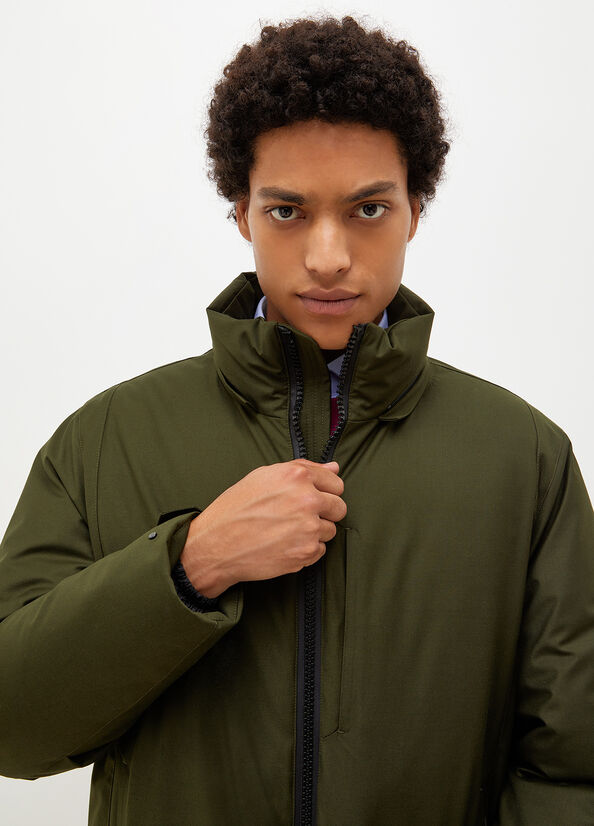 Men's Liu Jo Padded With Hood Jackets Green | JCX-975461