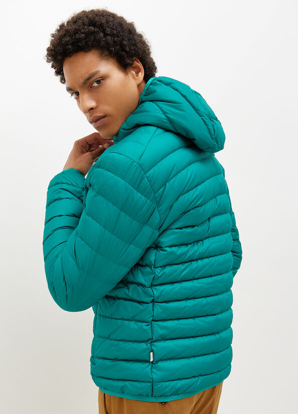 Men's Liu Jo Padded With Hood Jackets Turquoise | QIH-849506