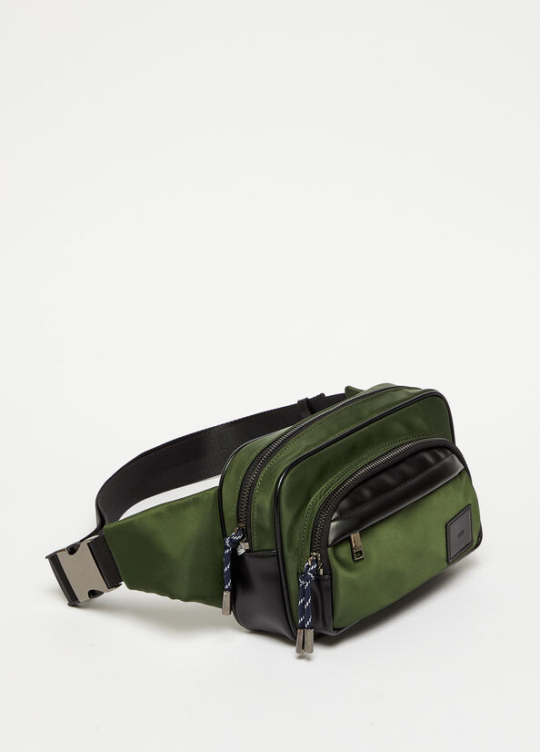 Men's Liu Jo Pouch In Nylon Bags Green | WBS-138024