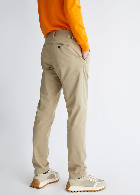 Men's Liu Jo Slim Fit Pants Beige | OGH-506728