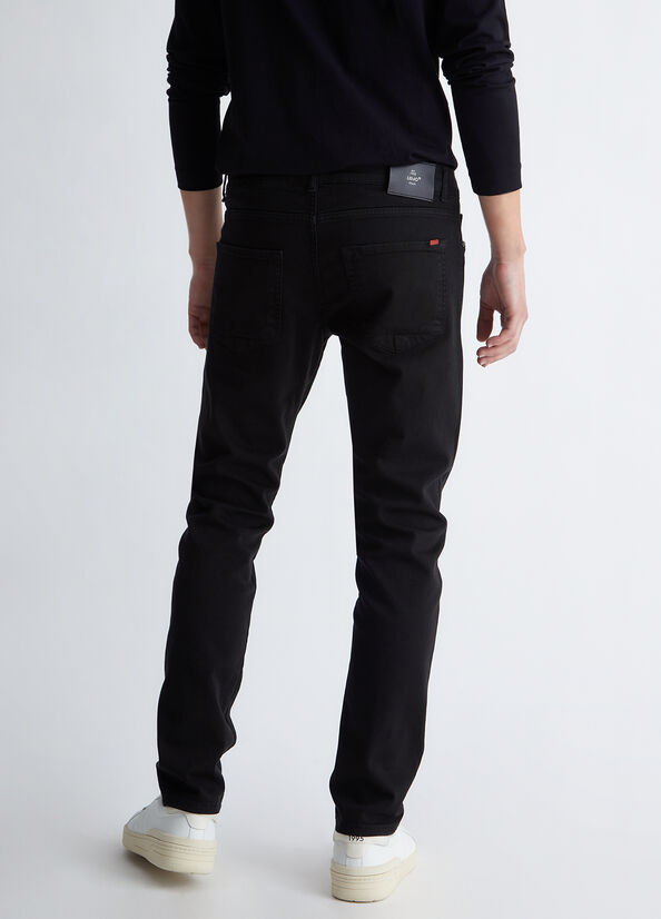 Men's Liu Jo Slim Fit Skinny Jeans Black | OID-985764