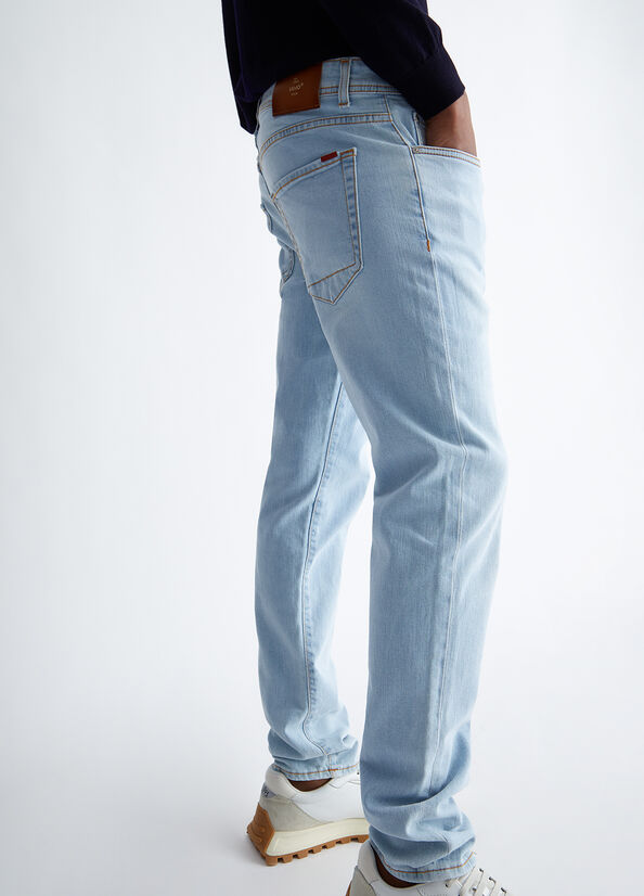 Men's Liu Jo Slim Slim-Fit Jeans Light Blue | NOM-918460