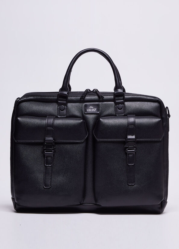 Men's Liu Jo Tote Bags Black | TVK-429803