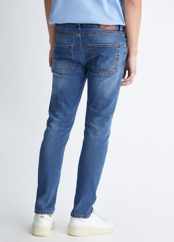 Men's Liu Jo Twisted Skinny Jeans Blue | LYD-365029