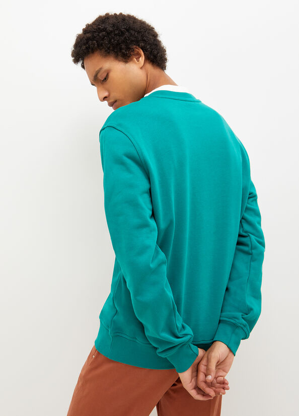 Men's Liu Jo With Logo Sweaters Green | JBY-374162