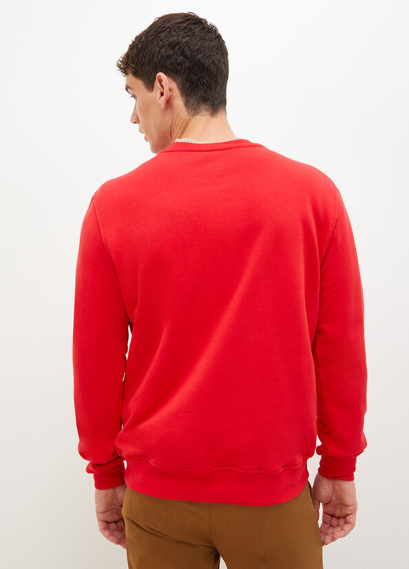 Men's Liu Jo With Logo Sweaters Red | BHW-786421