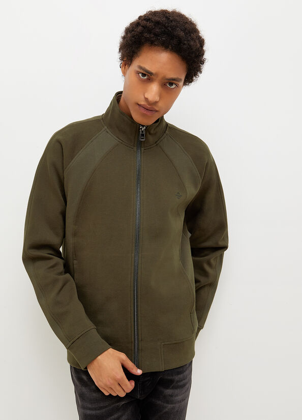 Men\'s Liu Jo With Zip Sweaters Green | XZR-497650