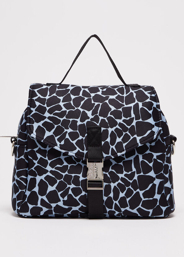 Women's Liu Jo Animal Print Trunk Handbag Blue | PCJ-147532