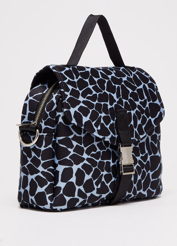 Women's Liu Jo Animal Print Trunk Handbag Blue | PCJ-147532