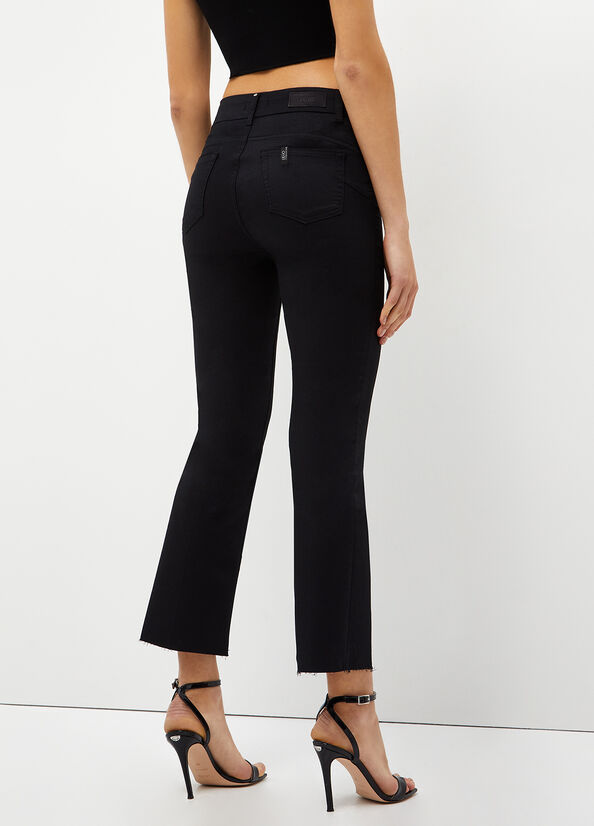 Women's Liu Jo Bottom Up Pants Black | QYE-452198