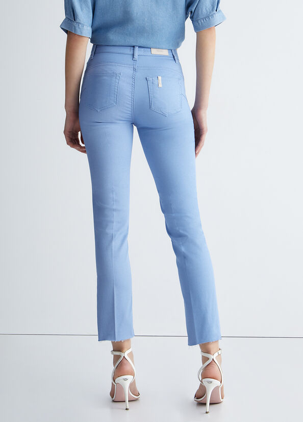 Women's Liu Jo Bottom Up Pants Blue | BWC-652830