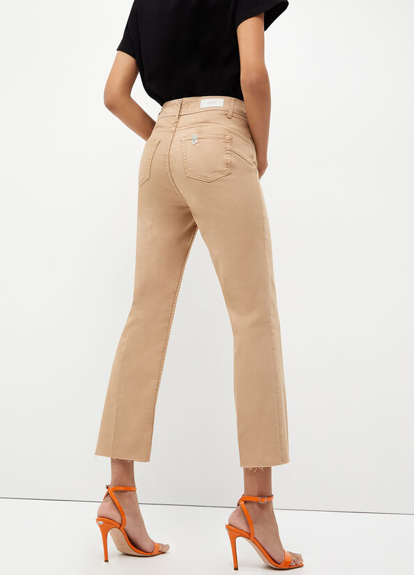 Women's Liu Jo Bottom Up Pants Light Grey | OEG-263480