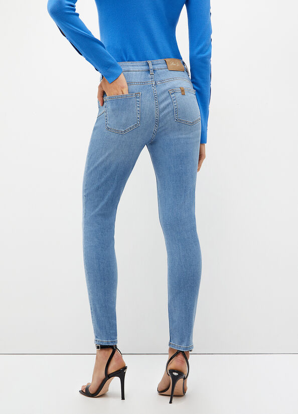 Women's Liu Jo Bottom Up Skinny Jeans Blue | PCK-243597