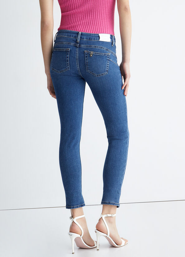 Women's Liu Jo Bottom Up Skinny Jeans Blue | UBP-918306