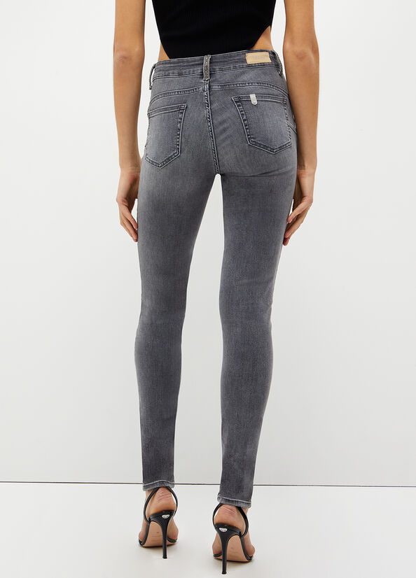 Women's Liu Jo Bottom Up Skinny Jeans Grey | RXZ-365140