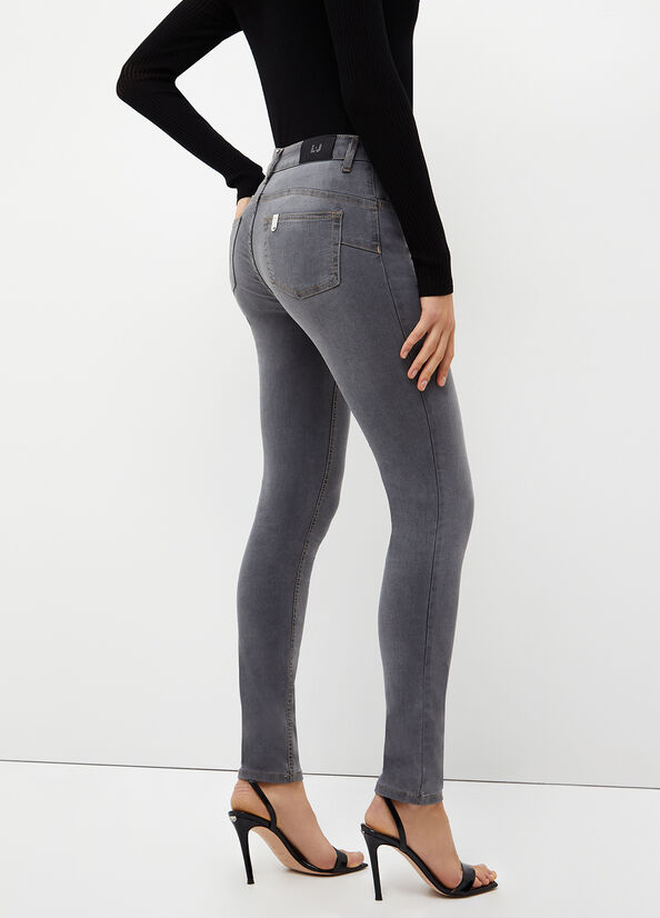 Women's Liu Jo Bottom Up Skinny Jeans Grey | VBR-065918