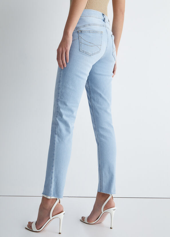 Women's Liu Jo Bottom Up Skinny Jeans Light Blue | LCW-286941