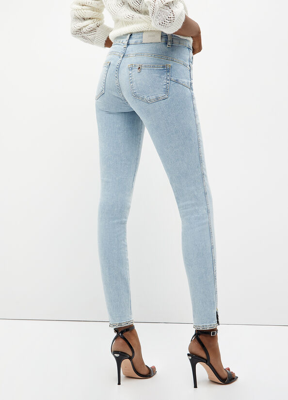 Women's Liu Jo Bottom Up Skinny Jeans Light Blue | ZKL-285364