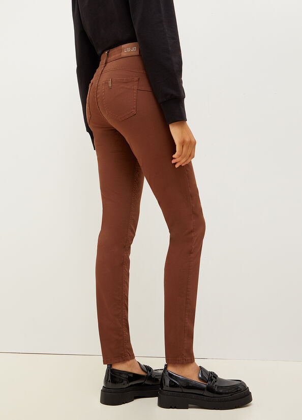 Women's Liu Jo Bottom Up Skinny Pants Brown | NSV-815796