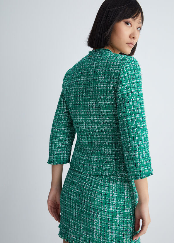 Women's Liu Jo Bouclé Jackets Green | BYN-954021