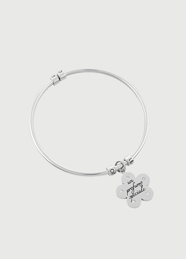 Women\'s Liu Jo Bracelet With Floral Charm Jewelry Silver | LRX-802396