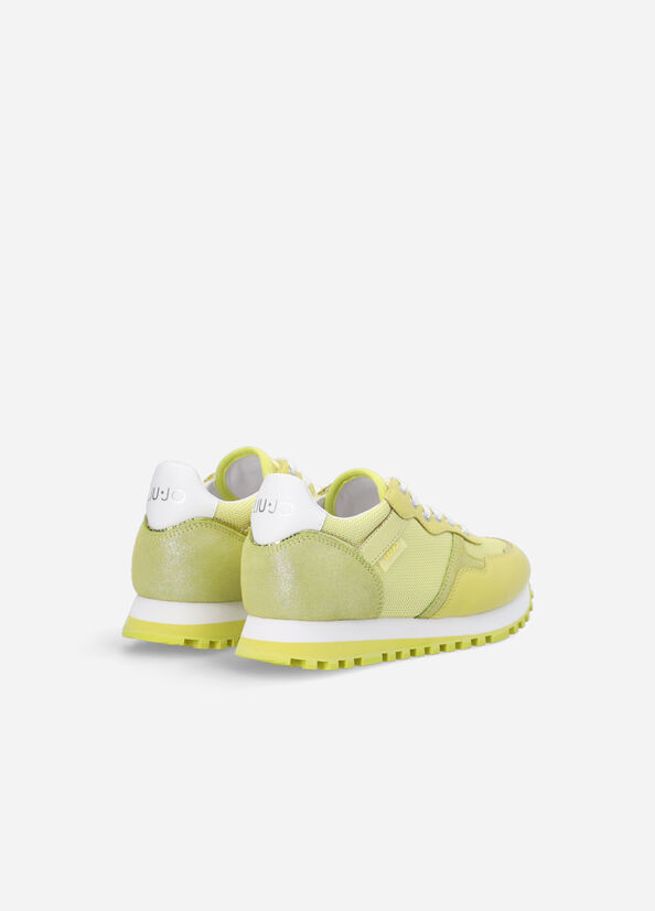 Women's Liu Jo Brighty Mesh Sneakers Light Green | VDY-456308