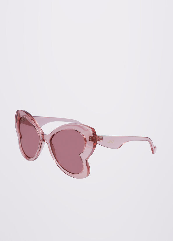 Women's Liu Jo Butterfly Sunglasses Pink | JQT-895731