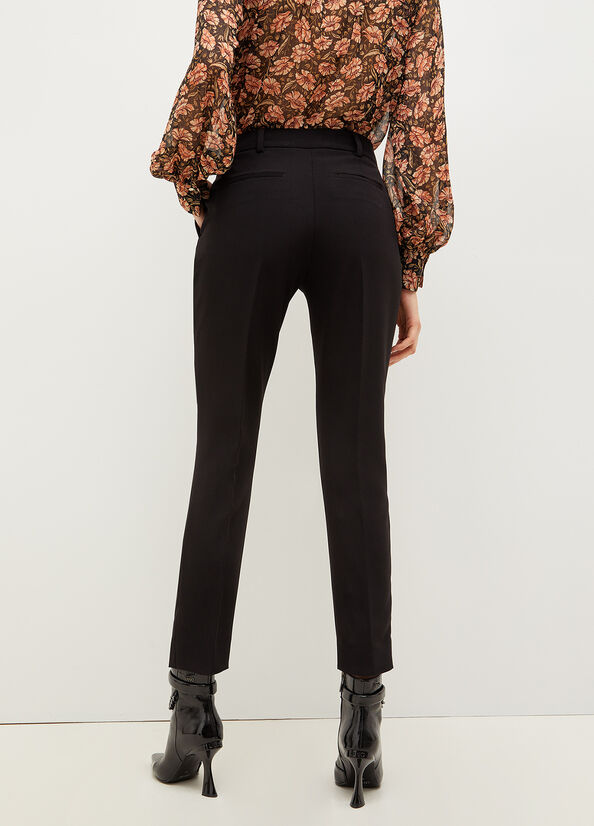 Women's Liu Jo Cigarette Pants Black | IRF-597608