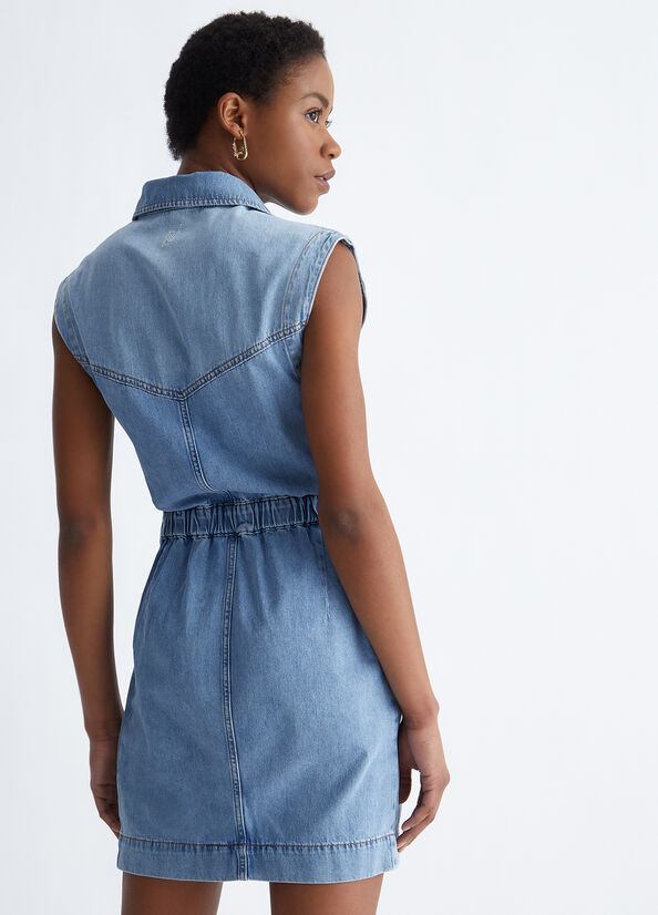 Women's Liu Jo Denim Dress Blue | LIW-534267