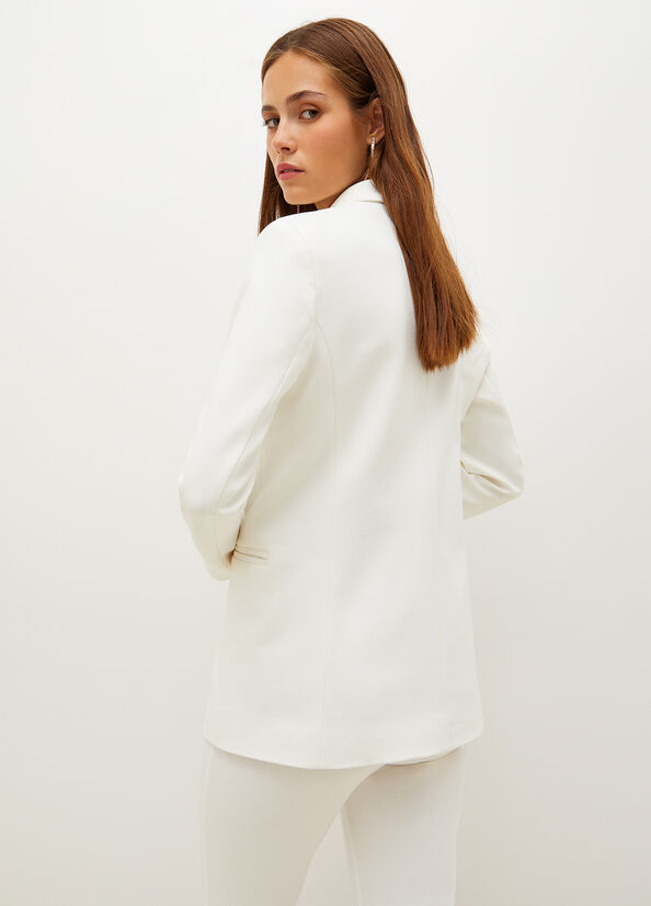 Women's Liu Jo Double-Breasted Blazer Jackets White | KCU-943107