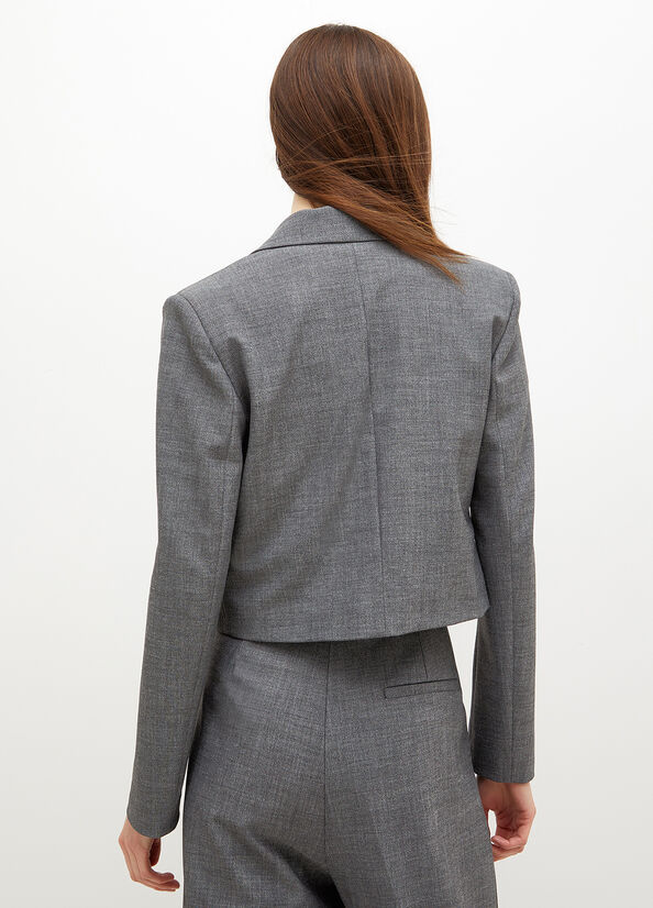 Women's Liu Jo Eco-Friendly Blazer Jackets Grey | FLX-251863