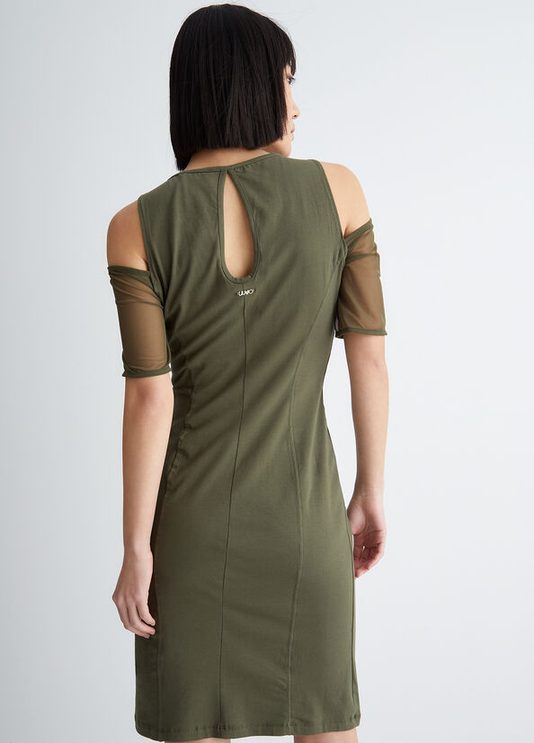 Women's Liu Jo Eco-Friendly Casual Dress Olive | ZJV-024758