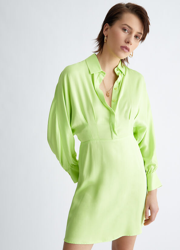 Women\'s Liu Jo Eco-Friendly Dress Green | RFH-548692