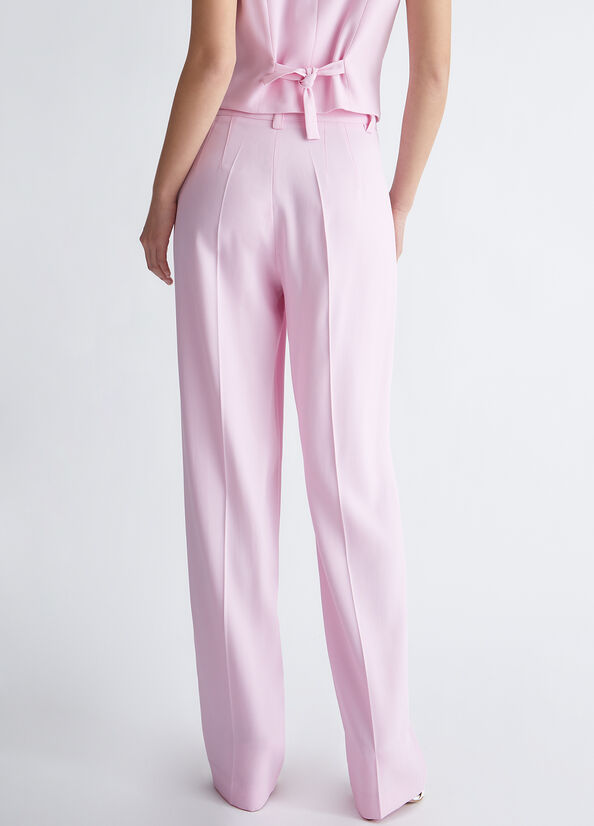 Women's Liu Jo Eco-Friendly Francoise Pants Pink | AJL-930218