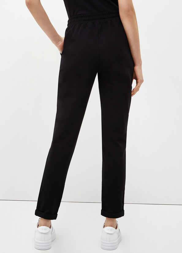 Women's Liu Jo Eco-Friendly Jogging Pants Black | CLT-740328