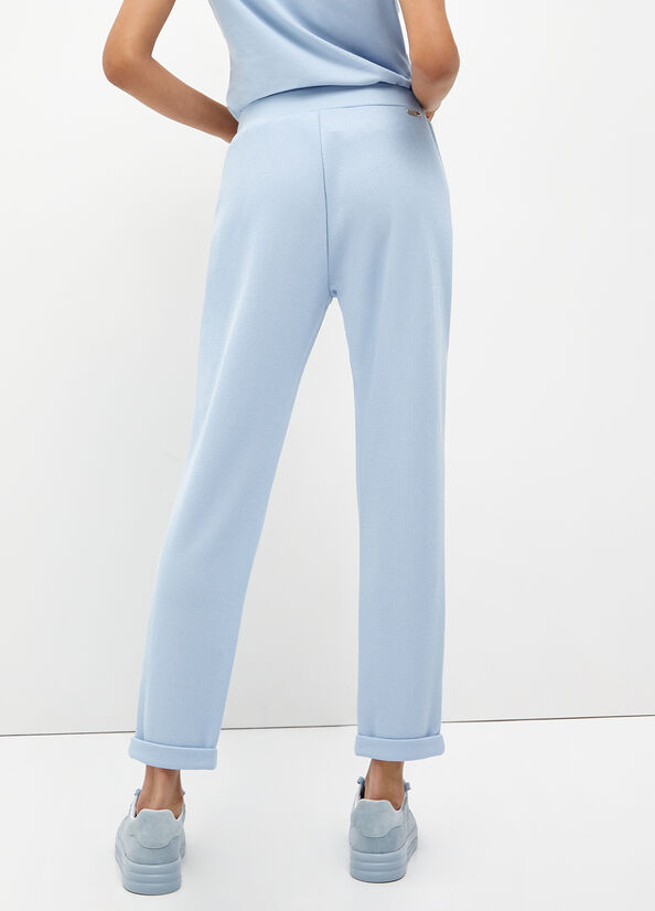 Women's Liu Jo Eco-Friendly Jogging Pants Light Blue | TBA-409265