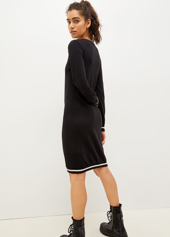 Women's Liu Jo Eco-Friendly Knit Dress Black | KIW-238910