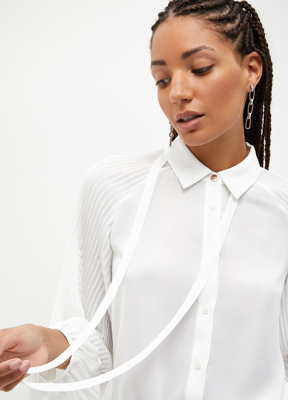 Women's Liu Jo Eco-Friendly Shirts White | QEA-246098