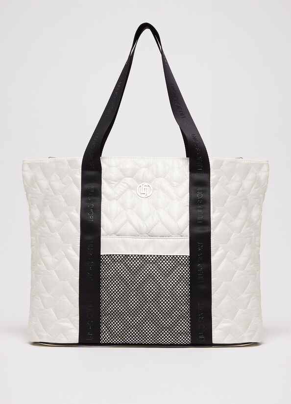 Women's Liu Jo Eco-Friendly Shopper Bag White | PWB-529160