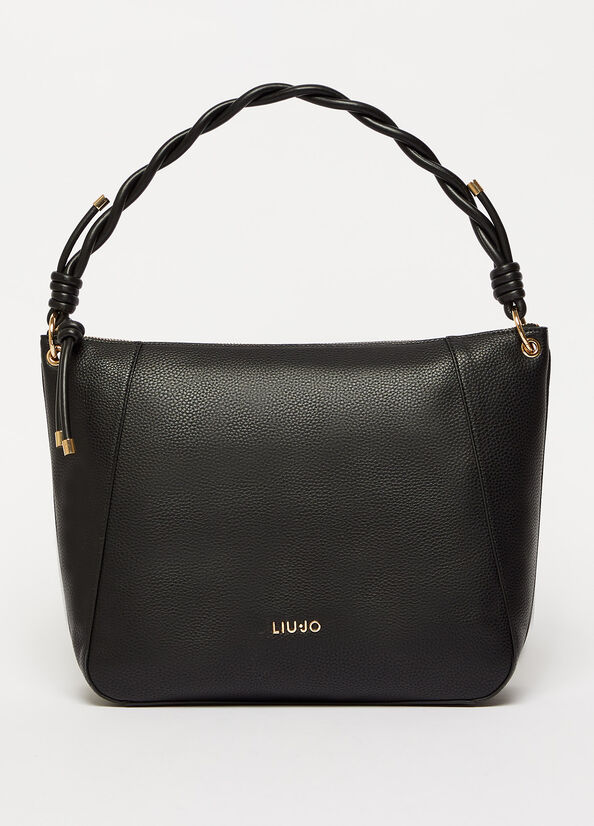 Women's Liu Jo Eco-Friendly Shoulder Bags Black | COL-637420