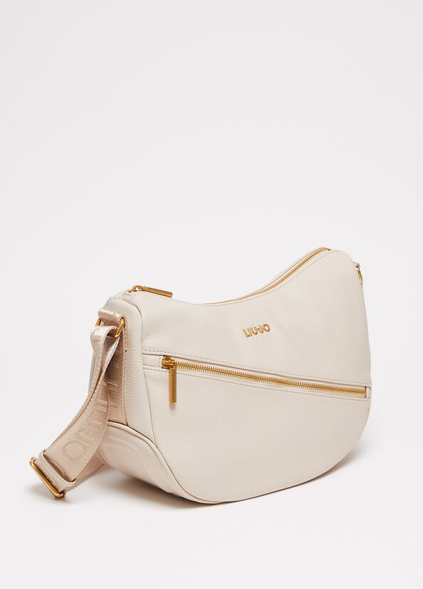 Women's Liu Jo Eco-Friendly Shoulder Bags Beige | LCM-673459