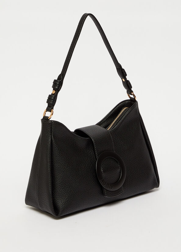 Women's Liu Jo Eco-Friendly Shoulder Bags Black | TUM-401786